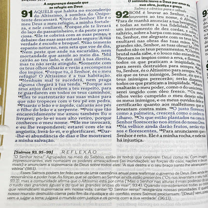 BÍBLIA DE ESTUDO DA MULHER DE DEUS LETRA GRANDE ROSA E PINK EDIFIQUE