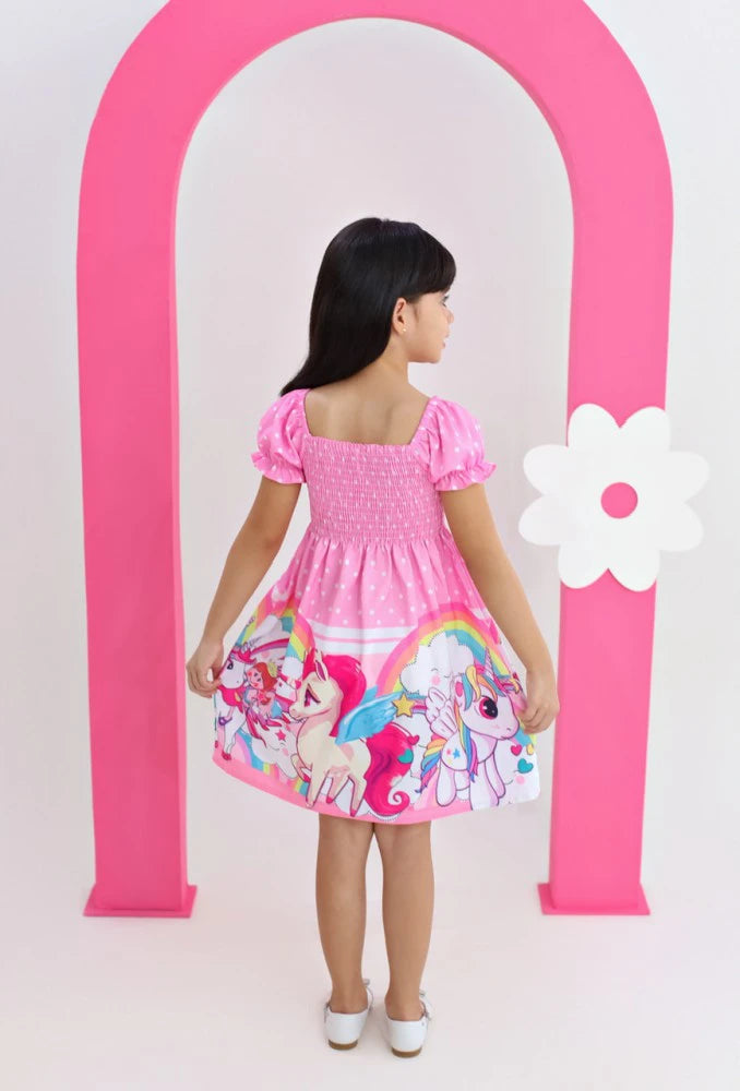 Unicorn puff sleeve - 02 years