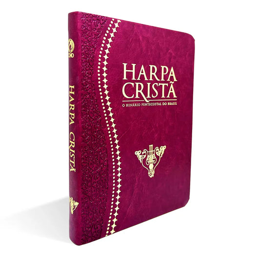 HARPA CRISTÃ CENTENÁRIO LUXO GRANDE VINHO
