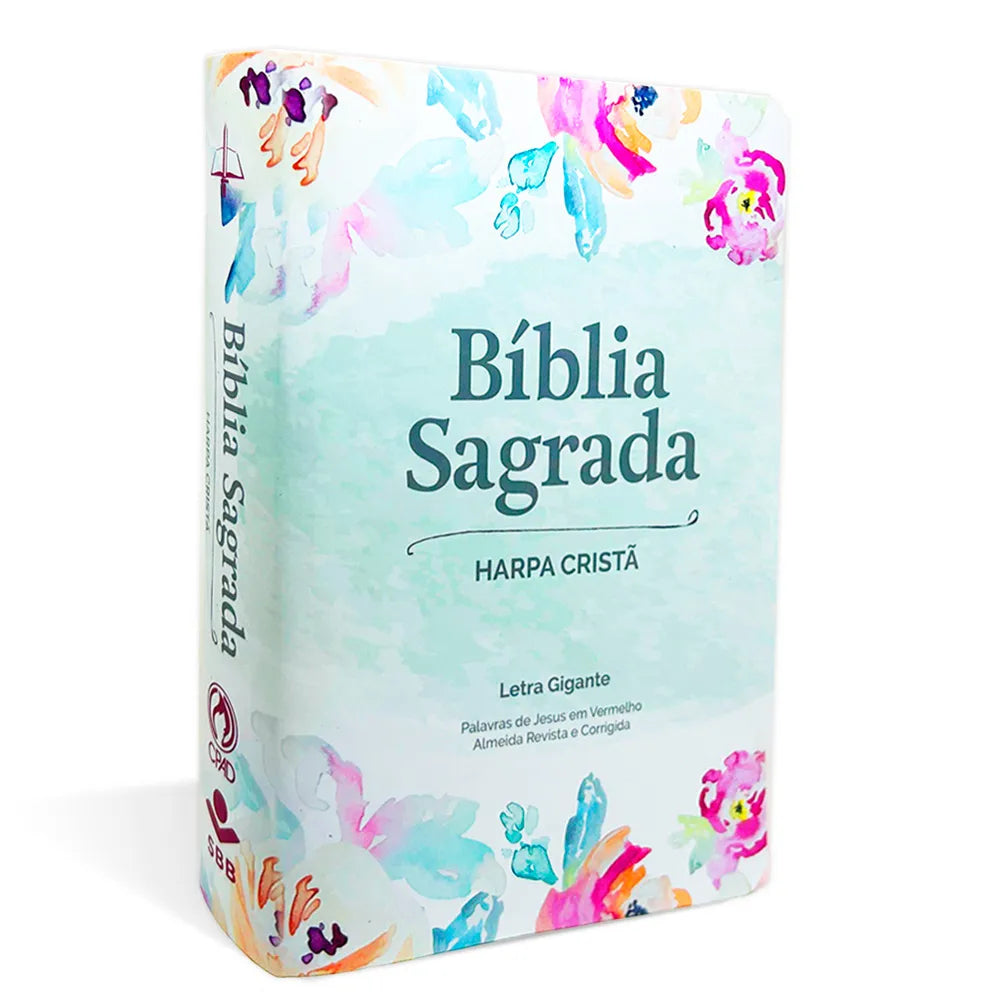 BÍBLIA SAGRADA COM HARPA CRISTÃ - EDIÇÃO FLORAL DELICADA