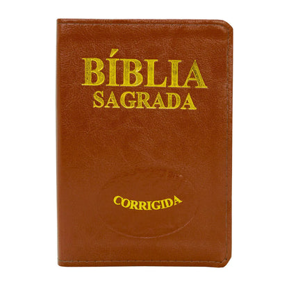 BIBLIA PEQUENA COM INDICE MARROM LUXO