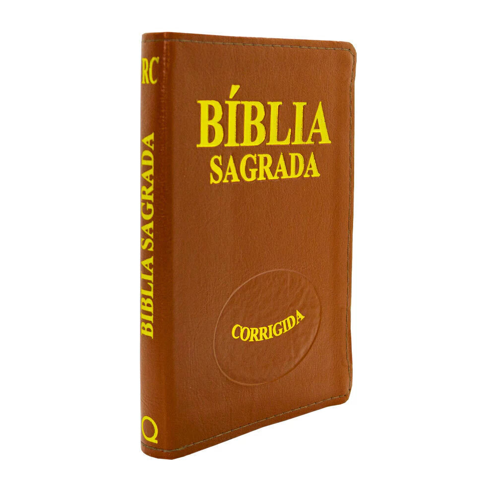 BIBLIA PEQUENA COM INDICE MARROM LUXO