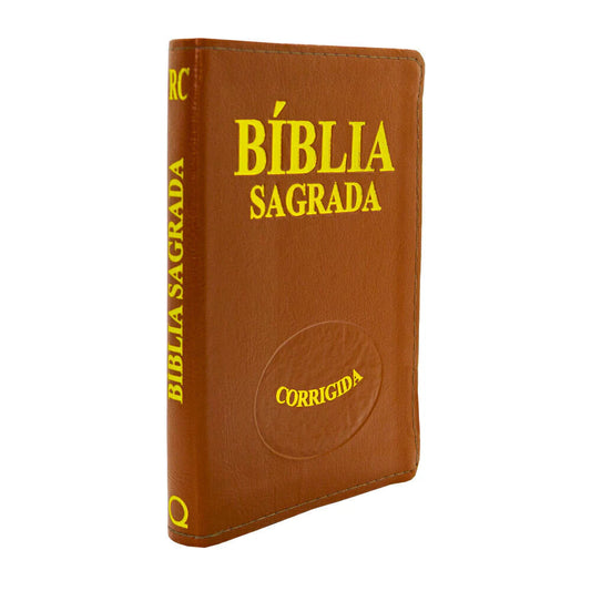 BIBLIA PEQUENA COM INDICE MARROM LUXO