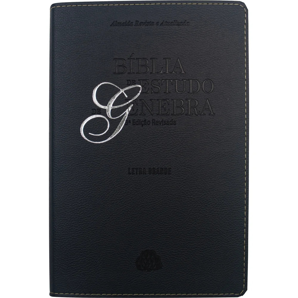 BÍBLIA DE ESTUDO GENEBRA- 3ª EDIÇÃO REVISADA LETRA GRANDE PRETA