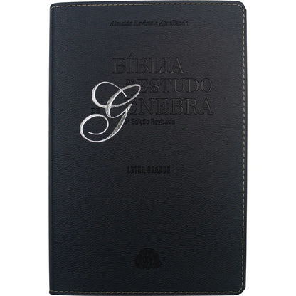 BÍBLIA DE ESTUDO GENEBRA- 3ª EDIÇÃO REVISADA LETRA GRANDE PRETA