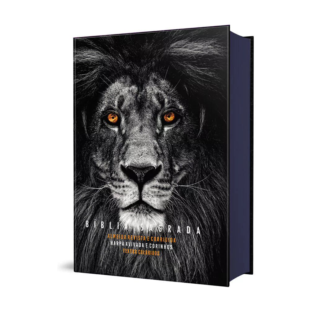BIBLIA LEAO COM OLHOS EM CHAMAS