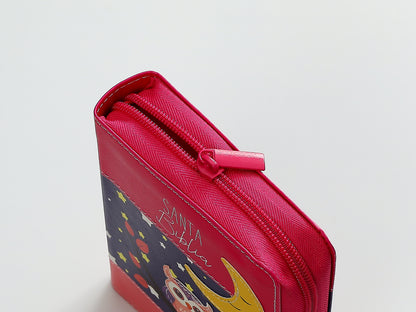 BÍBLIA RVR60 DE BOLSO PRIMOR ROSA/CORAL CORUJA COM FECHO