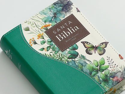 BÍBLIA RVR60 DE BOLSO, CAPA DE COURO, EDIÇÃO RENOVAÇÃO VERDE