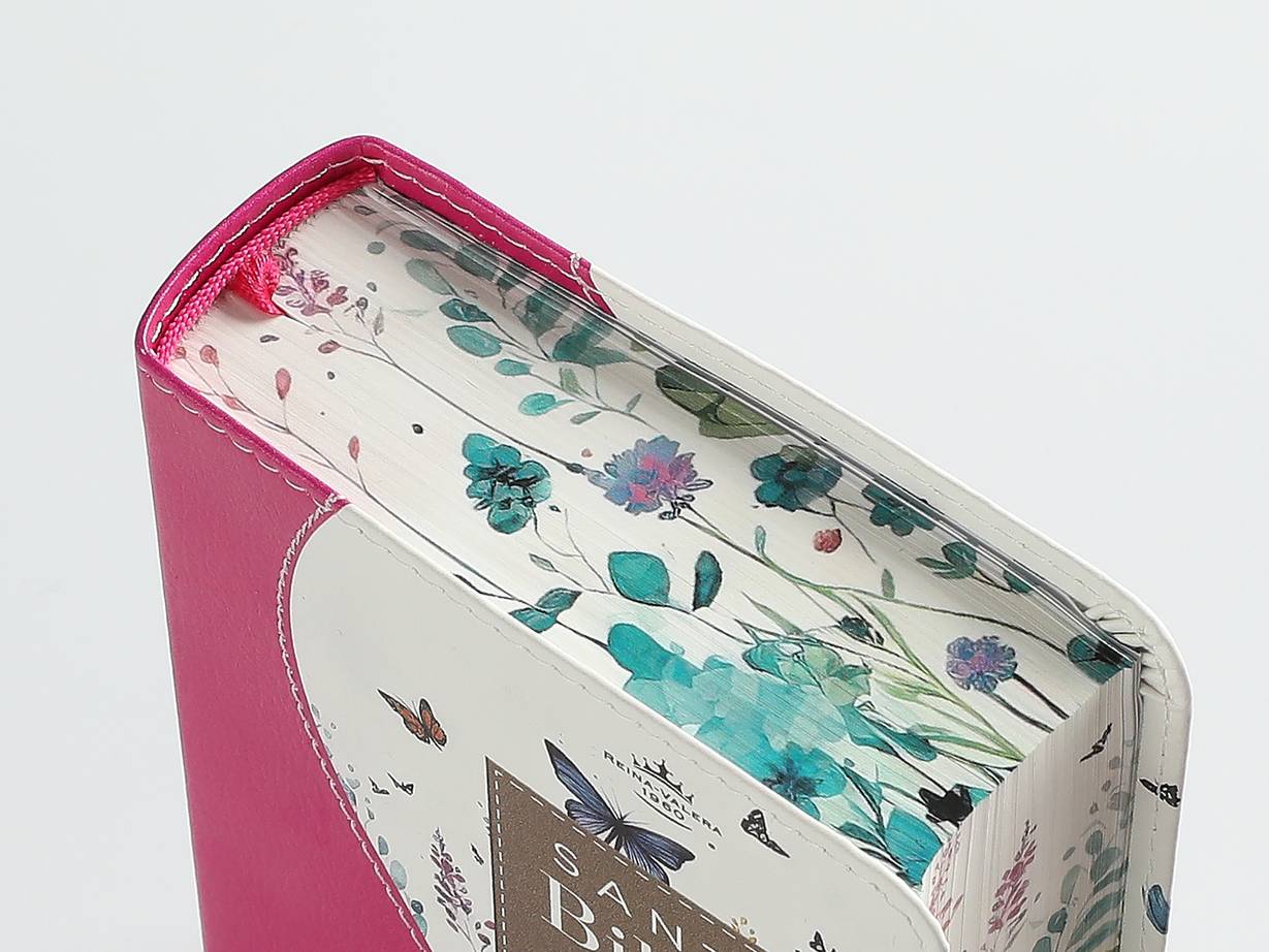 BÍBLIA RVR 1960 DE BOLSO: DESIGN "RENOVAÇÃO" FÚCSIA