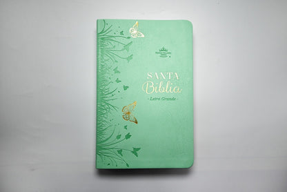 BÍBLIA PARA PRESENTES E PREMIAÇÕES RVR60 VERDE BORBOLETAS.