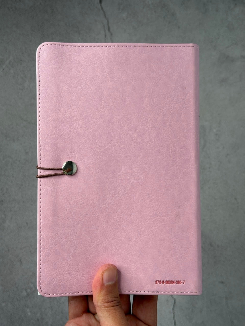 BÍBLIA RVR60 TAMANHO DE MÃO LETRA GRANDE, COM FECHO JAPONÊS ROSA/MARROM