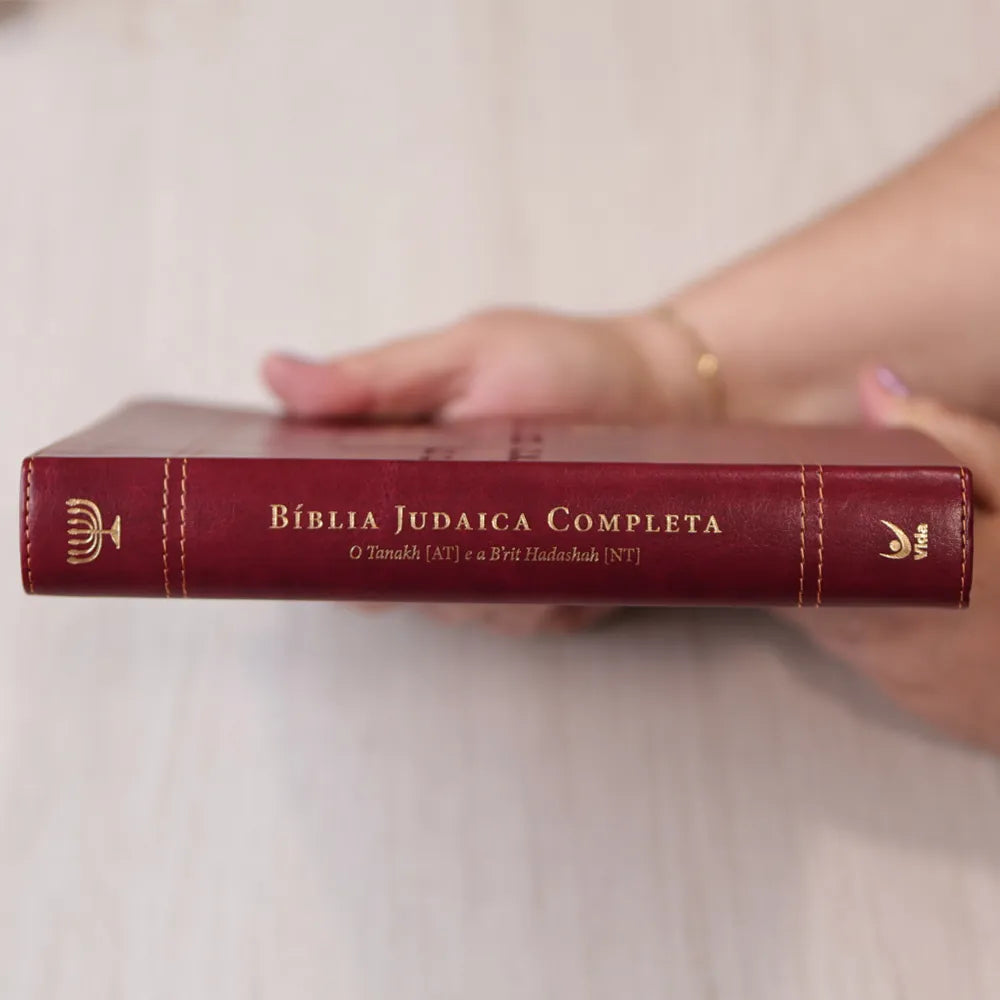 Bíblia Judaica Completa | Letra Normal | Capa Luxo Vinho
