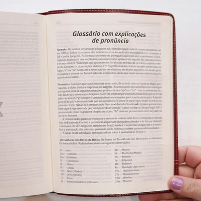Bíblia Judaica Completa | Letra Normal | Capa Luxo Vinho