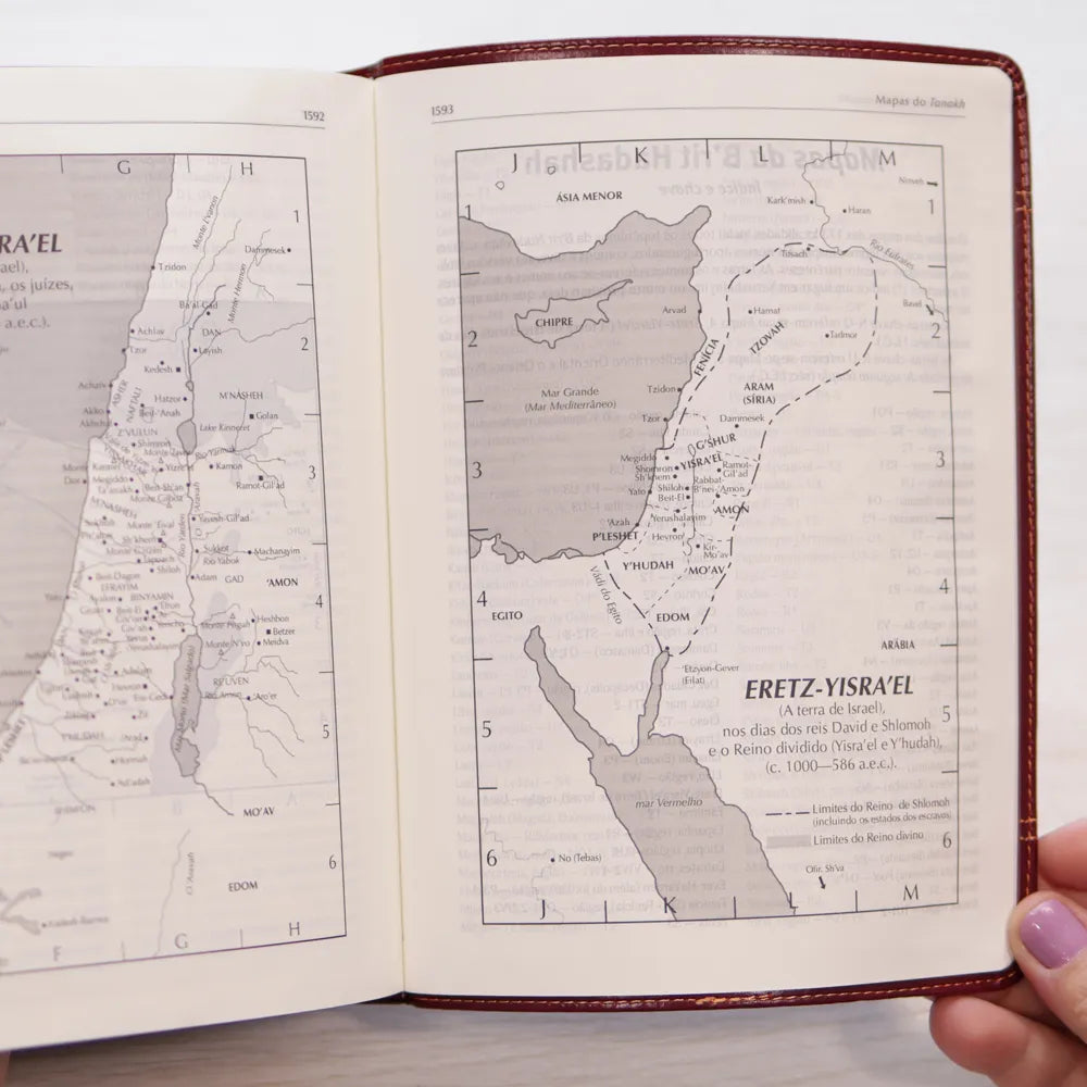 Bíblia Judaica Completa | Letra Normal | Capa Luxo Vinho