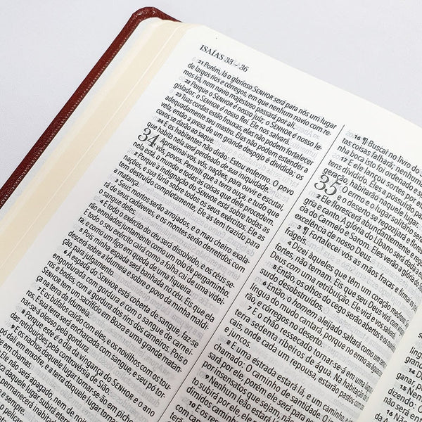 BIBLIA KING JAMES 1611 ULTRA FINA - CASTANHO
