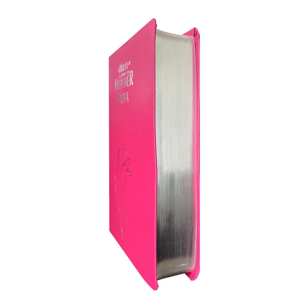 BÍBLIA DE ESTUDO DA MULHER SÁBIA ARC HARPA AVIVADA CAPA MAGNÓLIA PINK