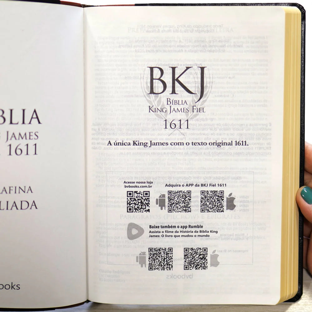 BÍBLIA KING JAMES 1611 ULTRAFINA AMPLIADA (DUOTONE) MARROM E PRETA