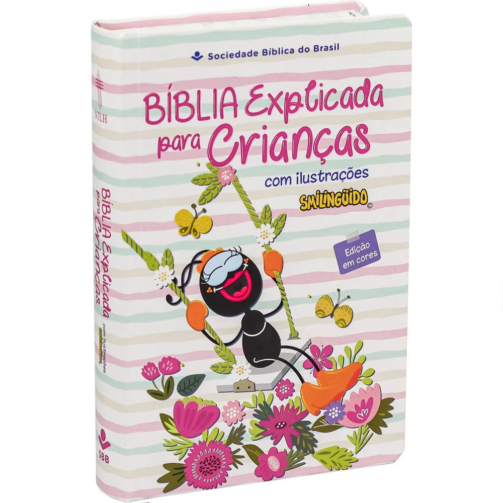 BÍBLIA EXPLICADA PARA CRIANÇAS SMILINGUIDO — ROSA
