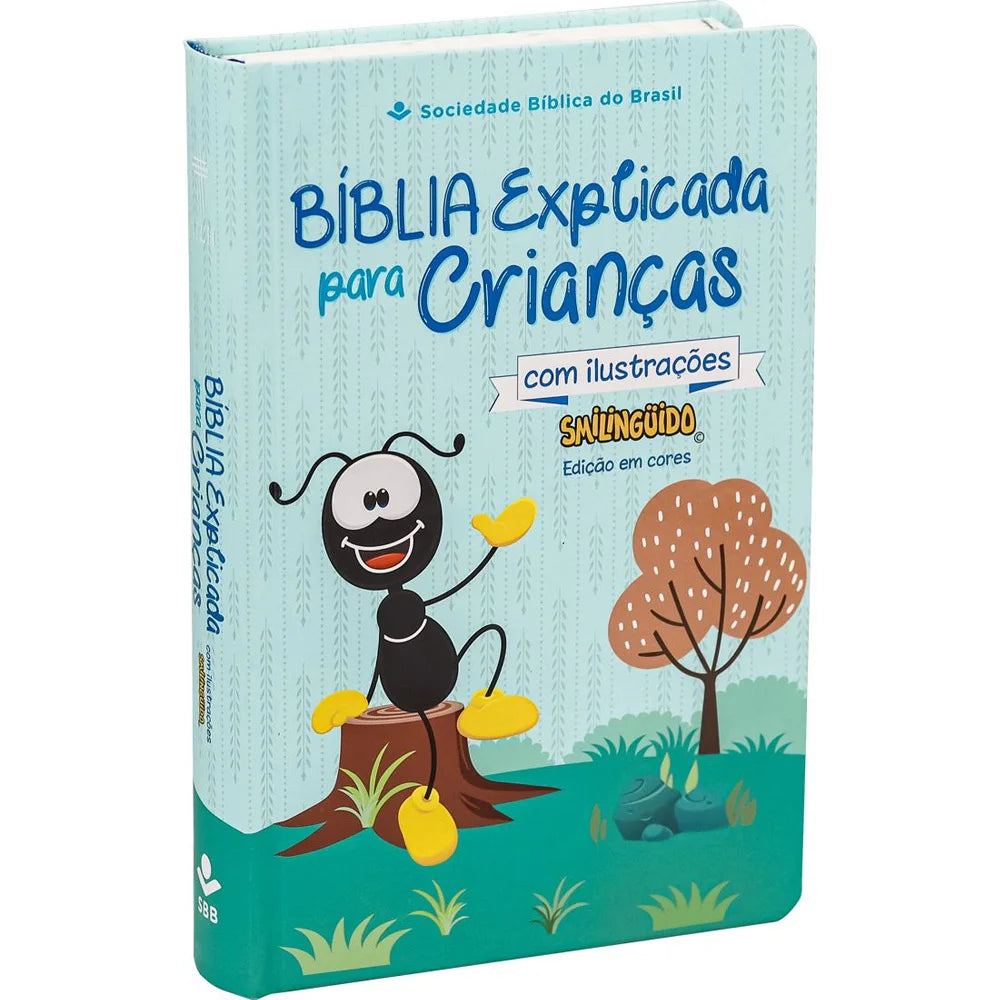 BÍBLIA EXPLICADA PARA CRIANÇAS SMILINGUIDO AZUL