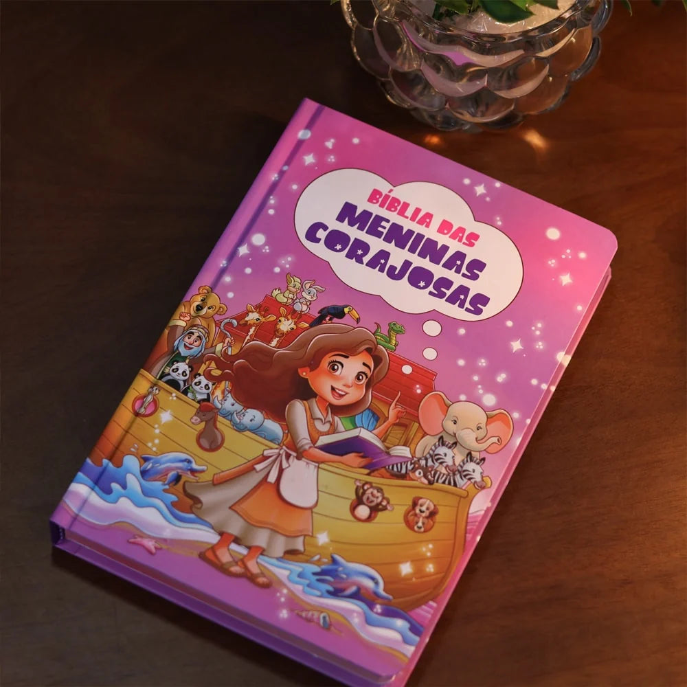 BÍBLIA DAS MENINAS CORAJOSAS | ARC | CAPA DURA LILÁS | HARPA AVIVADA E CORINHOS