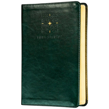 BÍBLIA THE PURPOSE BOOK | A21 | CAPA COURO SOFT VERDE LUZ