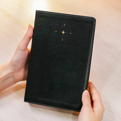 BÍBLIA THE PURPOSE BOOK | A21 | CAPA COURO SOFT VERDE LUZ
