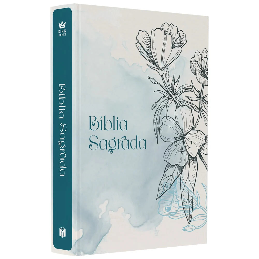 BIBLIA FLORES CAPA BROCHURA KING JAMES