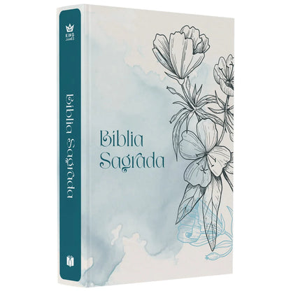 BIBLIA FLORES CAPA BROCHURA KING JAMES