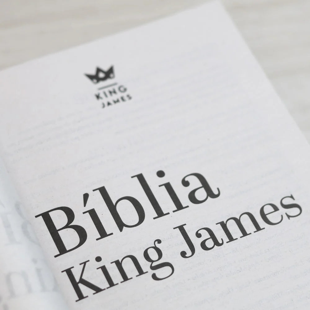 BIBLIA FLORES CAPA BROCHURA KING JAMES