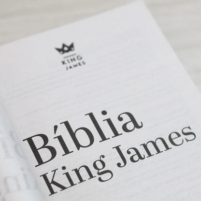 BIBLIA FLORES CAPA BROCHURA KING JAMES