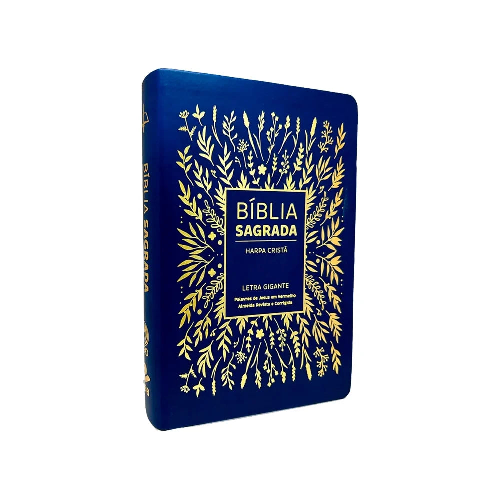 Bíblia Sagrada ARC 065 Letra Grande com Índice - Azul