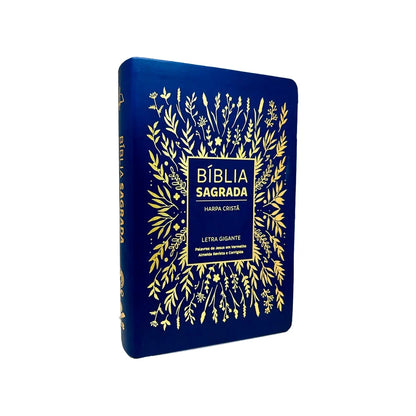 Bíblia Sagrada ARC 065 Letra Grande com Índice - Azul