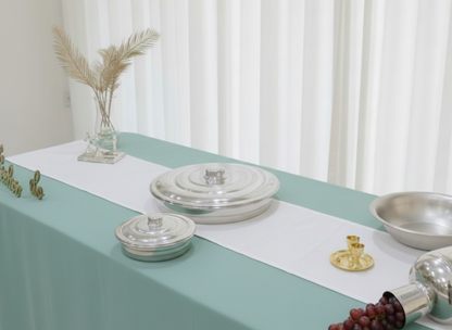 TOALHA VERDE PARA MESA DE SANTA CEIA