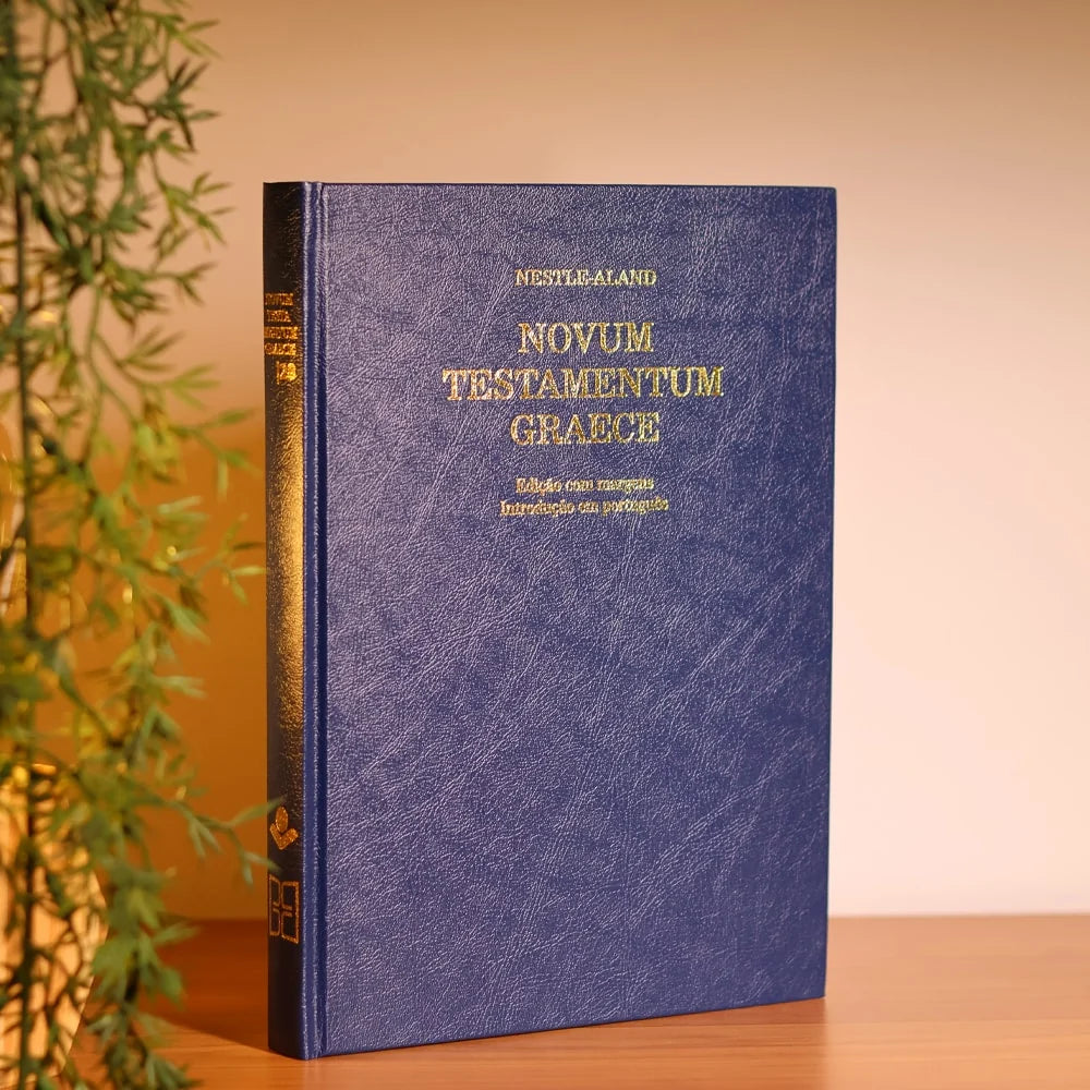 NOVUM TESTAMENTUM GRAECE | O NOVO TESTAMENTO EM GREGO | CAPA DURA AZUL