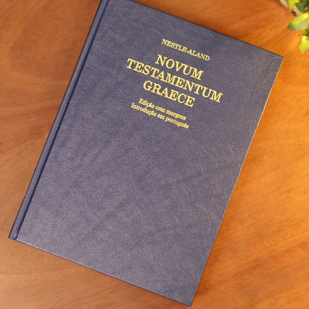 NOVUM TESTAMENTUM GRAECE | O NOVO TESTAMENTO EM GREGO | CAPA DURA AZUL