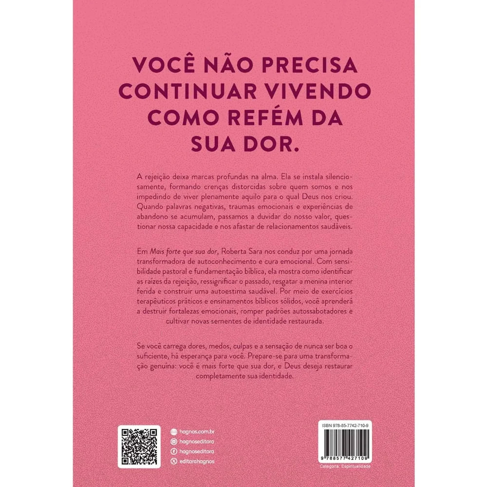 MAIS FORTE QUE SUA DOR | ROBERTA SARA