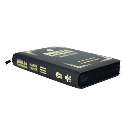 BIBLIA ARC LUXO PRETA COM FECHO