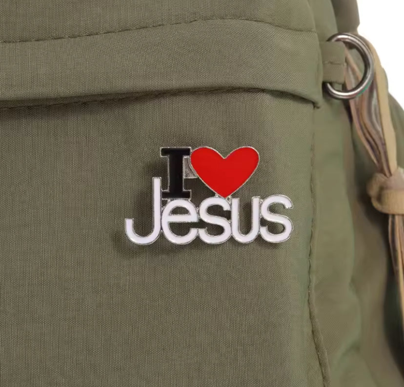 PIN  - Eu Amo Jesus - personalizado com coração