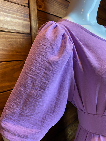 VESTIDO LONGO PRINCESA COM CINTO - LÍDIA