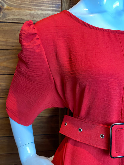 VESTIDO LONGO PRINCESA COM CINTO - LÍDIA