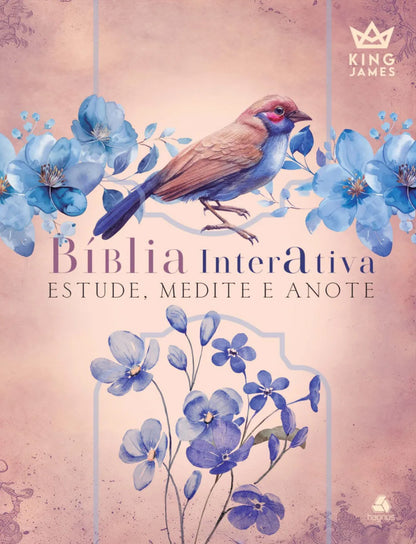 BÍBLIA INTERATIVA ESTUDE, MEDITE E ANOTE- KING JAMES CLÁSSICA-CAPA PACIÊNCIA