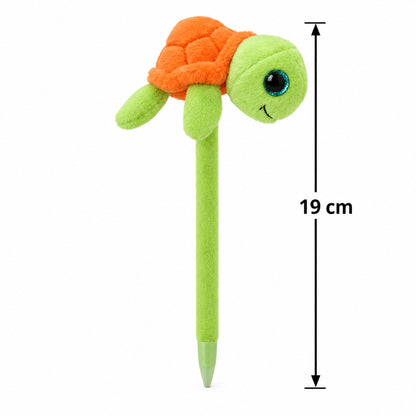 Caneta de Peluche Tartaruga Verde – Coleção Orbys