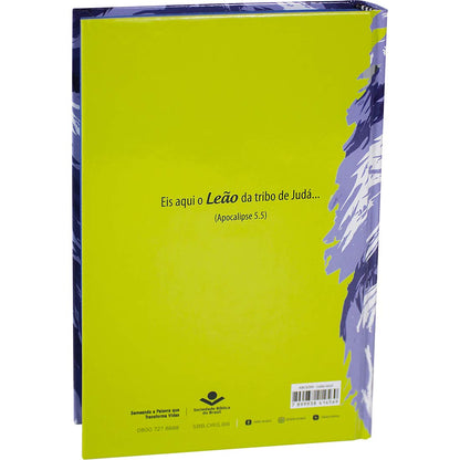 BÍBLIA SAGRADA ARC - LEÃO AZUL | CAPA DURA | JOVENS