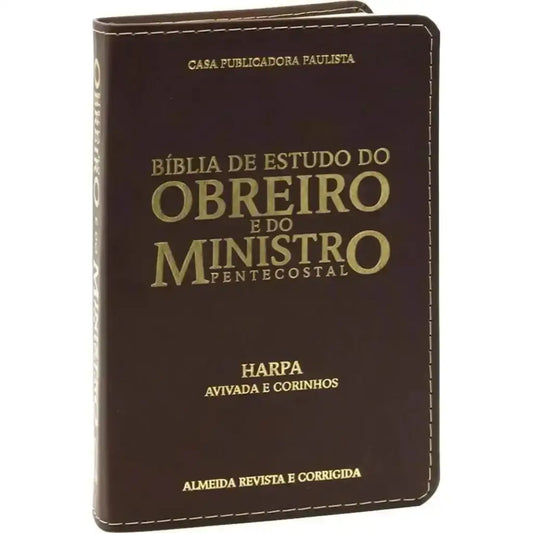 BÍBLIA DO OBREIRO E MINISTRO PENTECOSTAL ARC COM HARPA