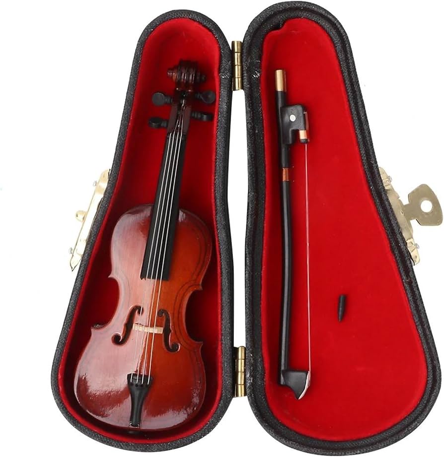 MINIATURA DECORATIVO DE VIOLINO CLÁSSICO