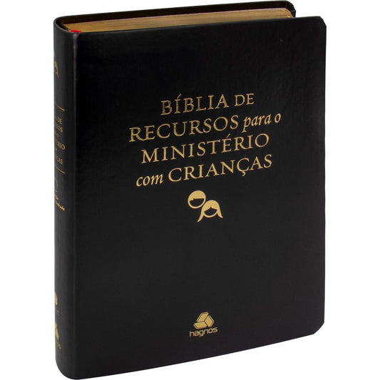 Bíblia de Recursos para o Ministério com Crianças - Capa Luxo - Preta