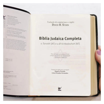 Bíblia Judaica Completa | Letra Normal | Capa Luxo Marrom