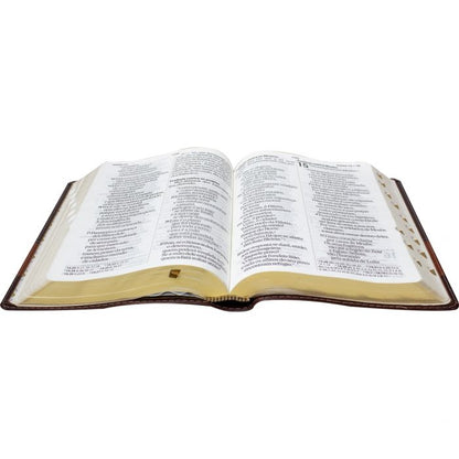 Holy Bible (NAA) Super Giant Print - Brown with Index