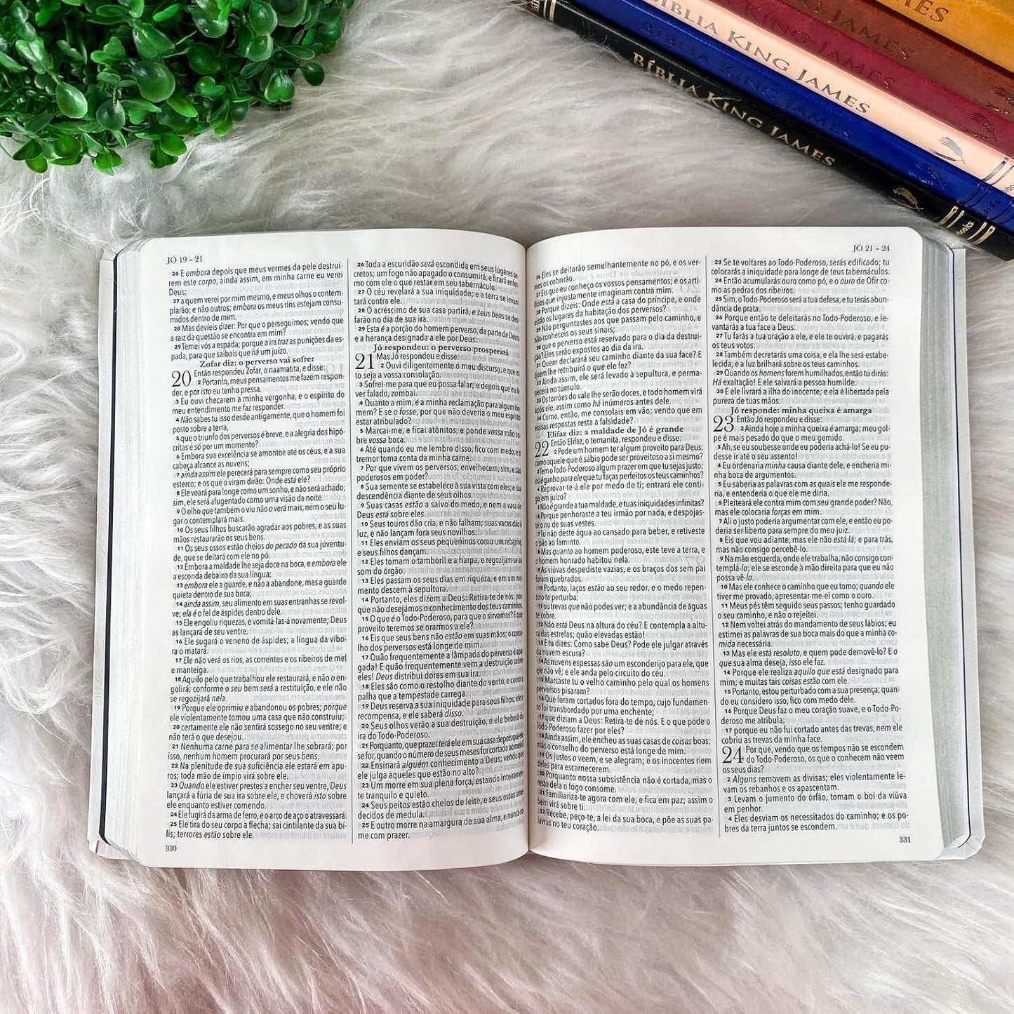 BIBLIA KING JAMES FIEL 1611 ULTRA FINA AMPLIADA - BRANCA