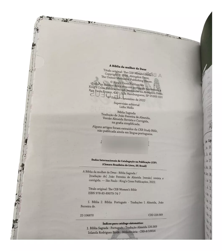 BÍBLIA DA MULHER DE DEUS ARC | HARPA | LETRA GRANDE | CAPA DURA BEIJA FLOR